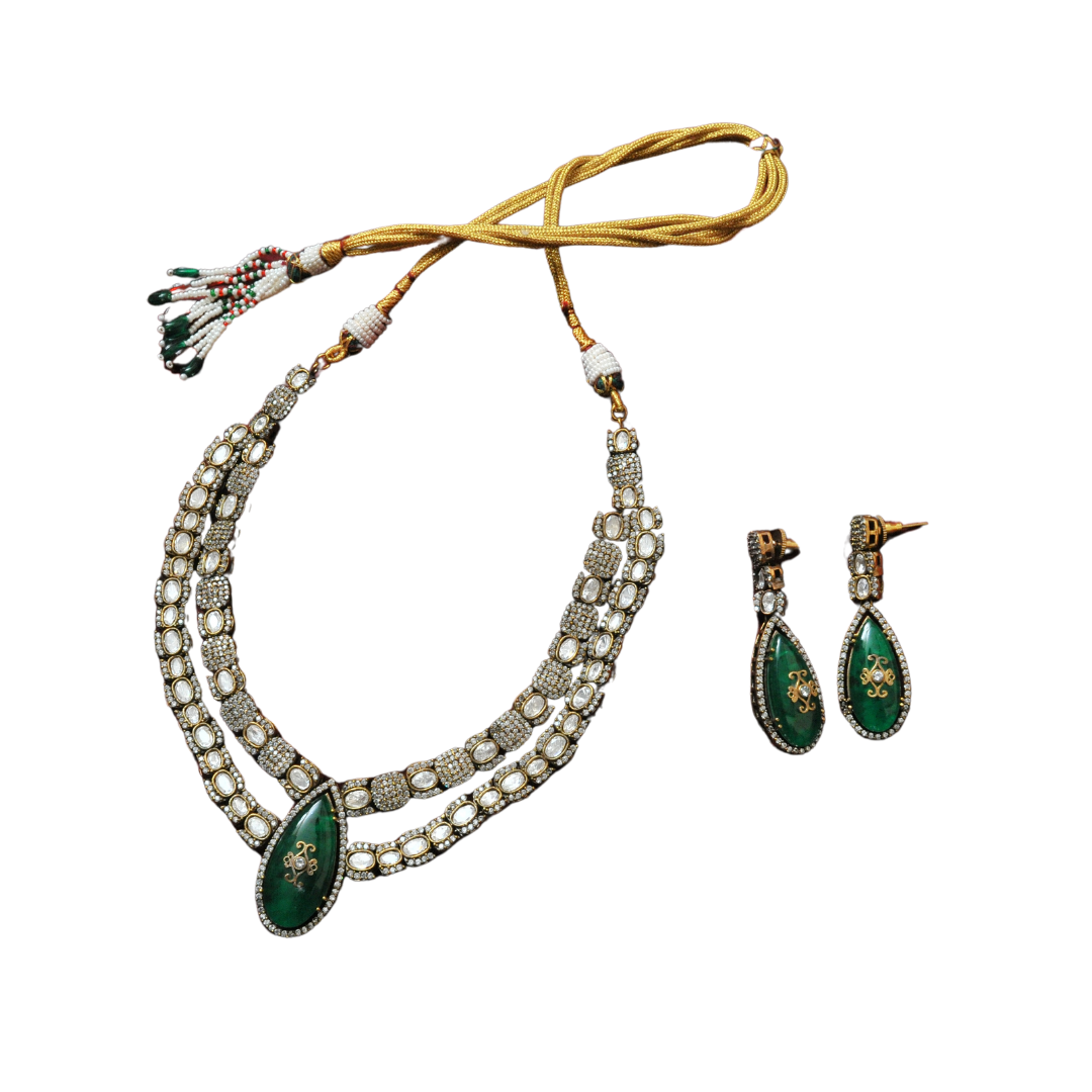 Angham Kundan Necklace Set