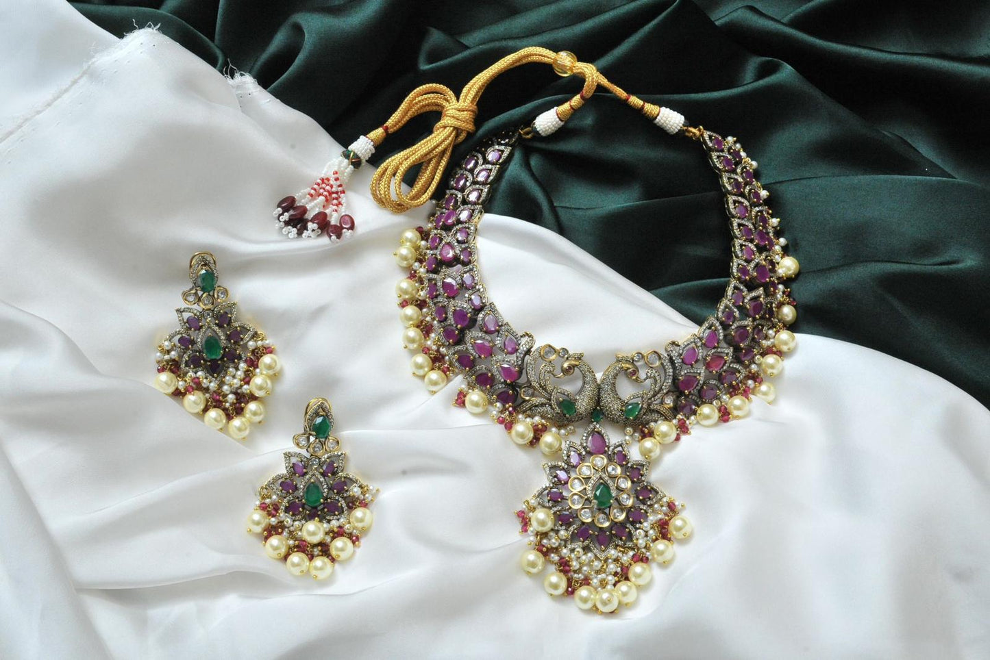 Gajra Bandha Madrasi Necklace Set